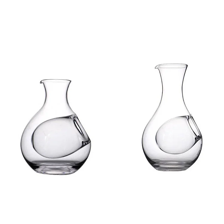 Factory wholesale  300ML 420ML high isolation double room ice glass bottle whiskey coffee sake bottle decanter