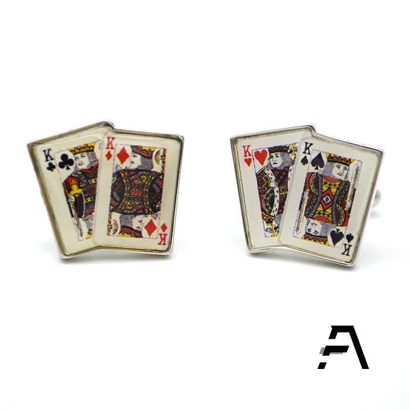 Запонки для покерных карт Aces Wild