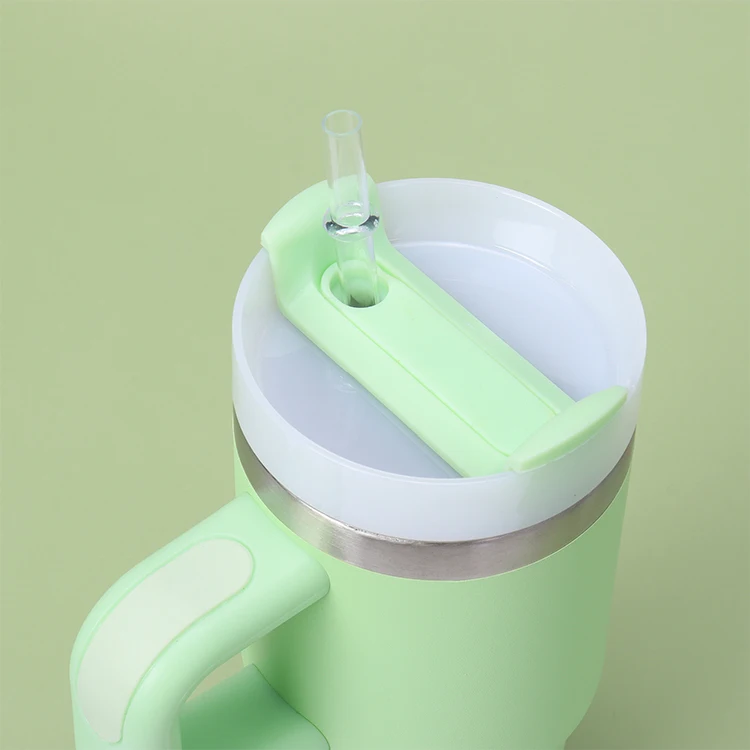 New Product 14 Oz Laser Custom Logo Gift Mugs Bpa Free Powder Coated Kids Tumbler Cups With Straw