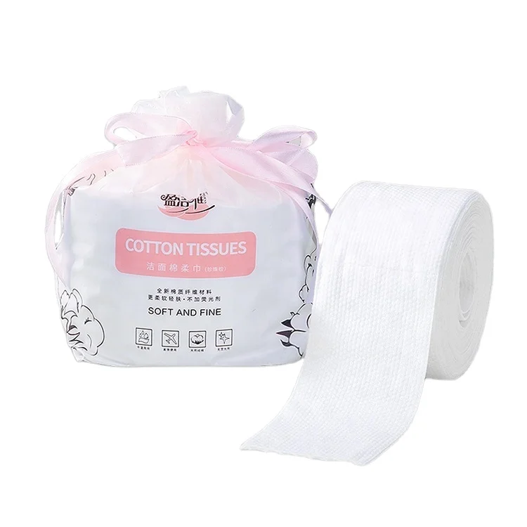 Wholesale soft disposable Facial Towel  Facial Cotton Tissue 100% viscose