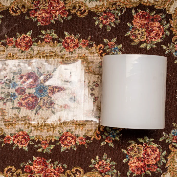 610mm width high adhesive car mats protective film sticky plastic carpet protector for cars