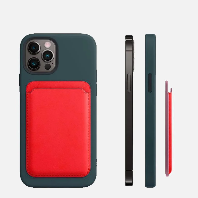 Оригинальный Роскошный новый дизайн для iPhone 12 Mini Pro Max, задняя крышка из искусственной кожи для сотового телефона, наклейка, чехол, Магнитный чехол для телефона, карты
