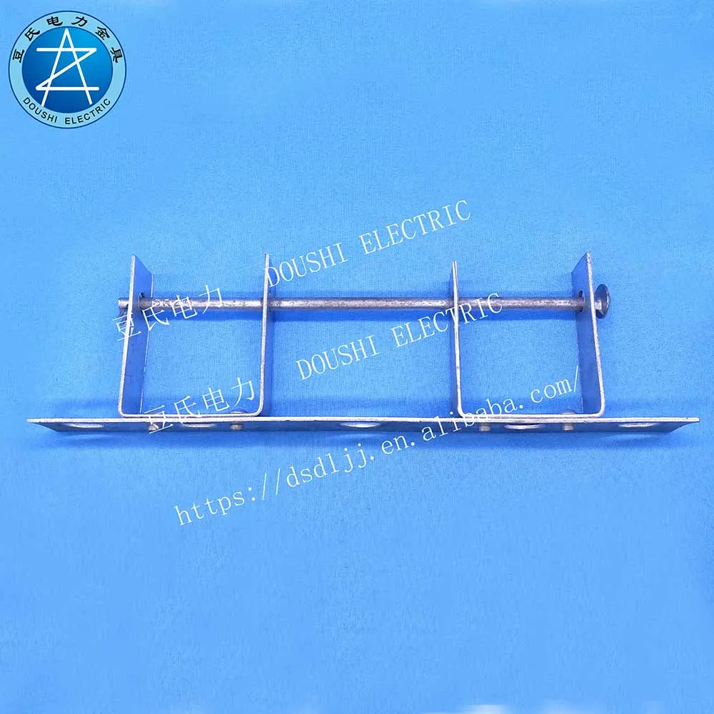 hot dip galvanized insulator bracket d iron bracket pole bracket D-iron electrical fittings
