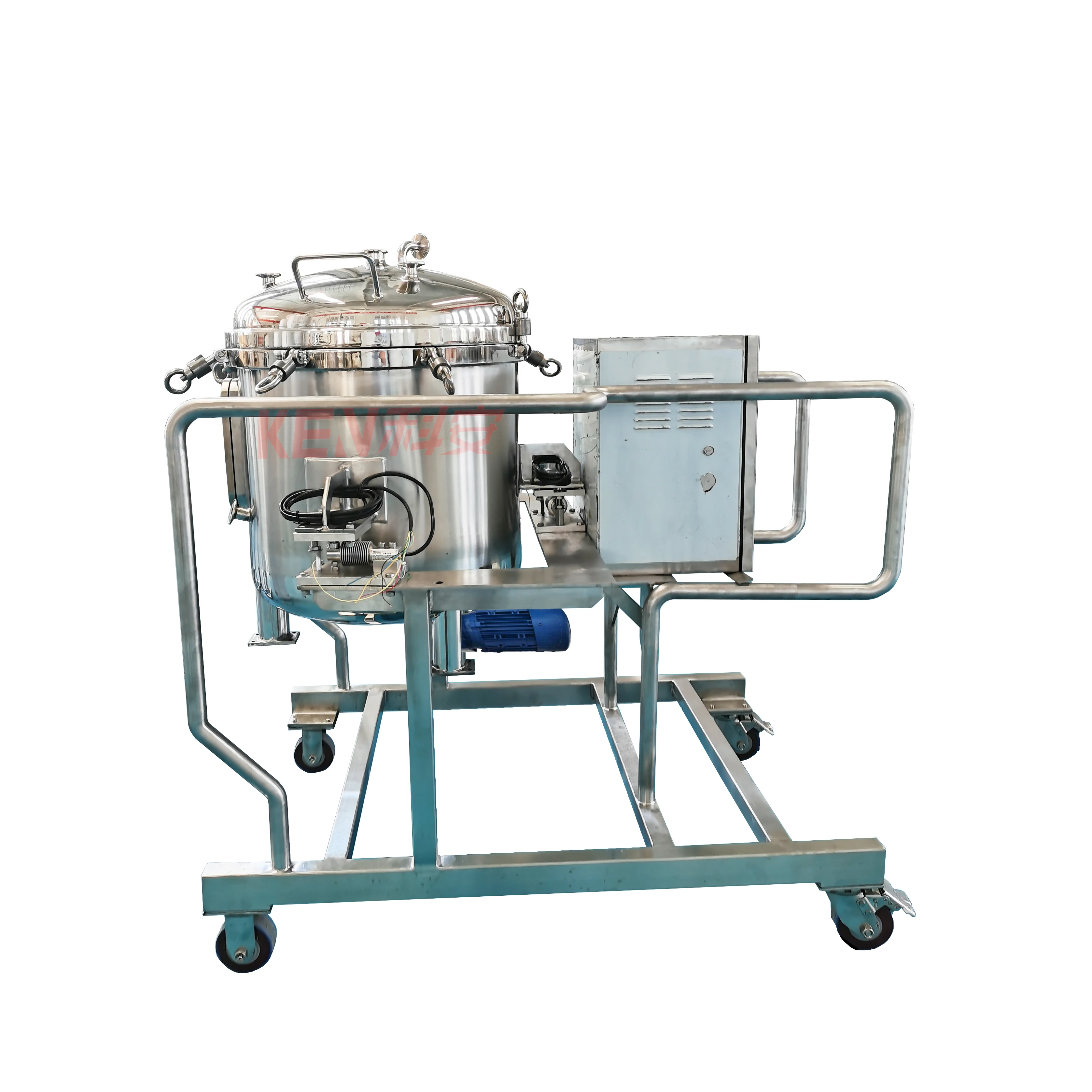 500L portable stainless steel vessel with mixer