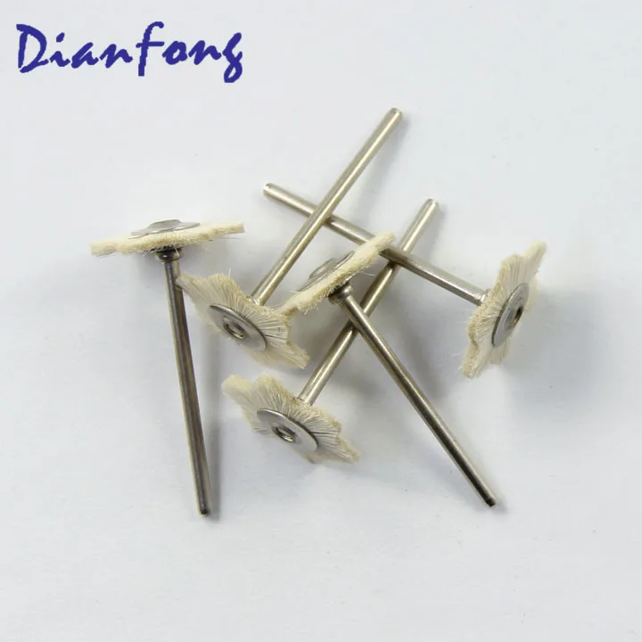 02G22 high quality dental polishing brush white goat hair brush for denture polishing
