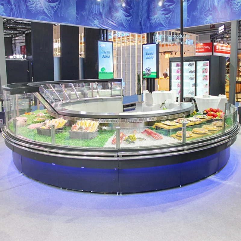 Commercial refrigeration equipment meat display showcase deli fridge supermarket meat refrigerator meat display chiller