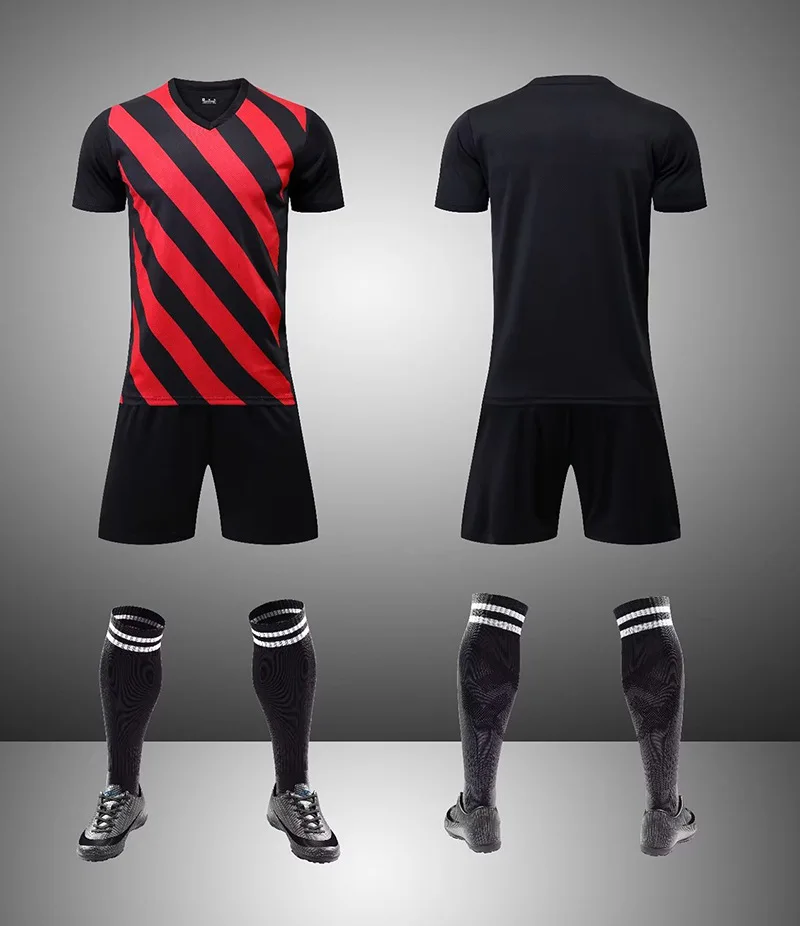 23 24 Half Zip Winter Long Sleeve Tops and Pants Football Training Jersey Club Football Uniform JS-2223