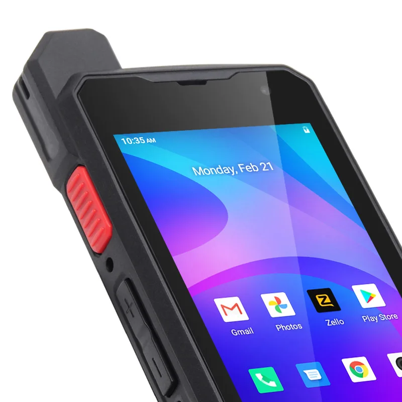 UNIWA F101 IP65 Real PTT Android 4G Handheld Smartphone Walkie Talkie with NFC Big Battery SIM Card and SOS Button PoC