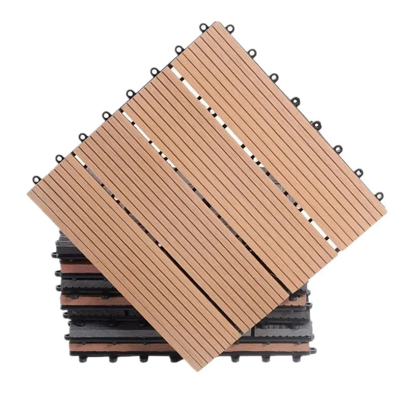 300x300x21mm outdoor  DIY wpc  wood plastic composite tiles for garden