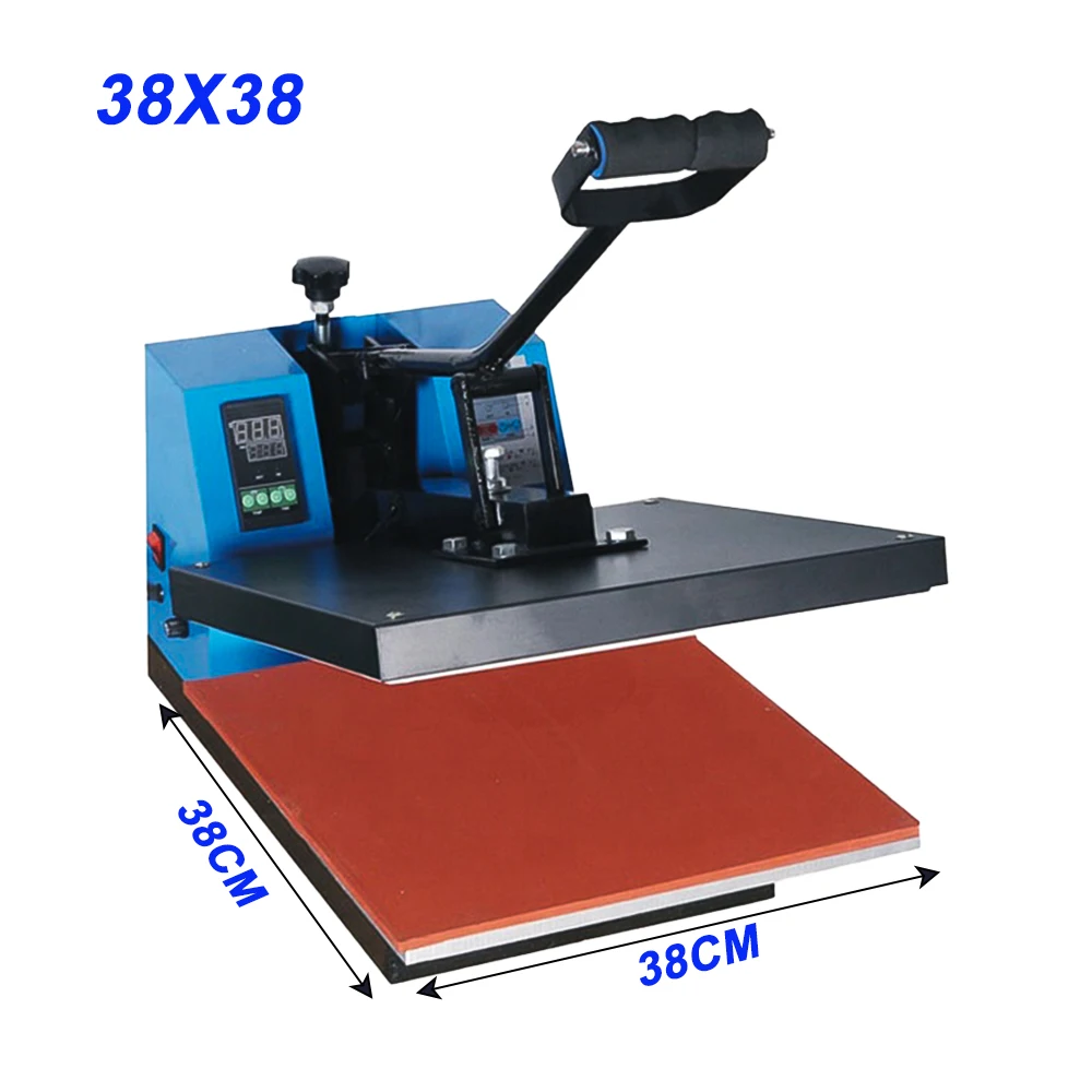 CE 38X38 высокое давление сублимационная печать ручной тепловой пресс для футболок и плоских изделий