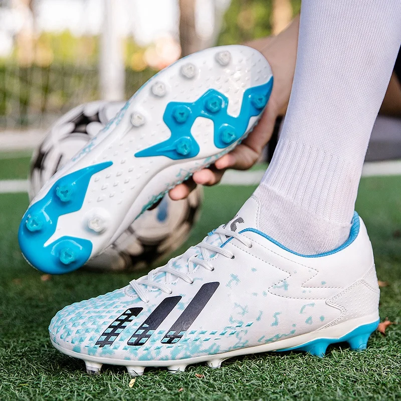 Новое поступление 2021, Мужская футбольная обувь, большие размеры, ультралегкие футбольные ботинки, кроссовки для мальчиков, Нескользящие, AG/TF, футбольные бутсы, ботильоны