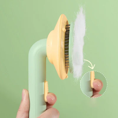 2021 New Design Pet Comb Hair Brush Hair Massage Self Cleaning Comb for Cats