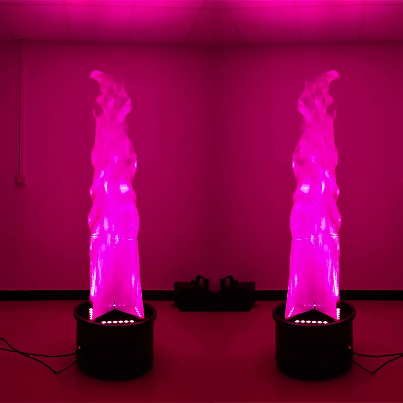 24X2W RGBA LED flame effect lights big led flame Flickering DMX control Dimmable LED profile Decorative  LED Flame Light