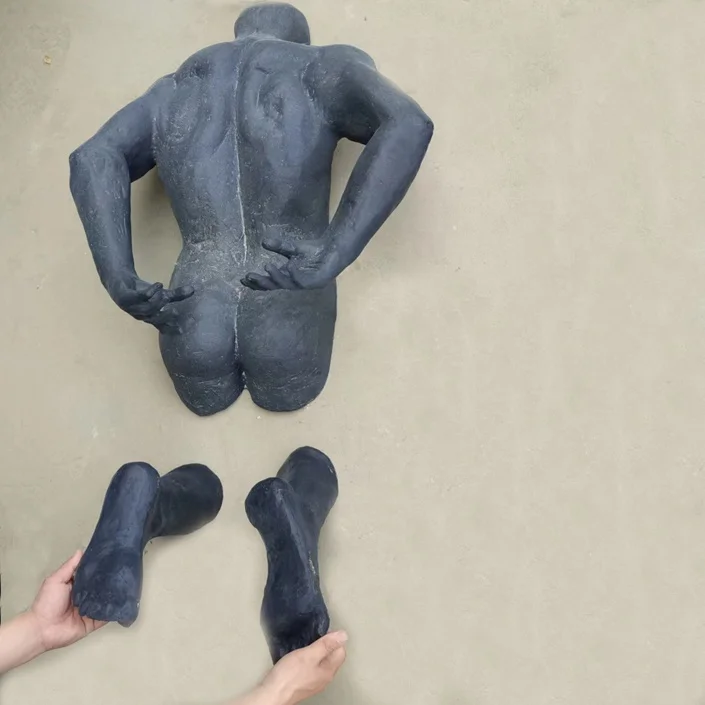 Современный домашний декор большая бронзовая латунная 3d мужская настенная металлическая художественная скульптура статуя для продажи