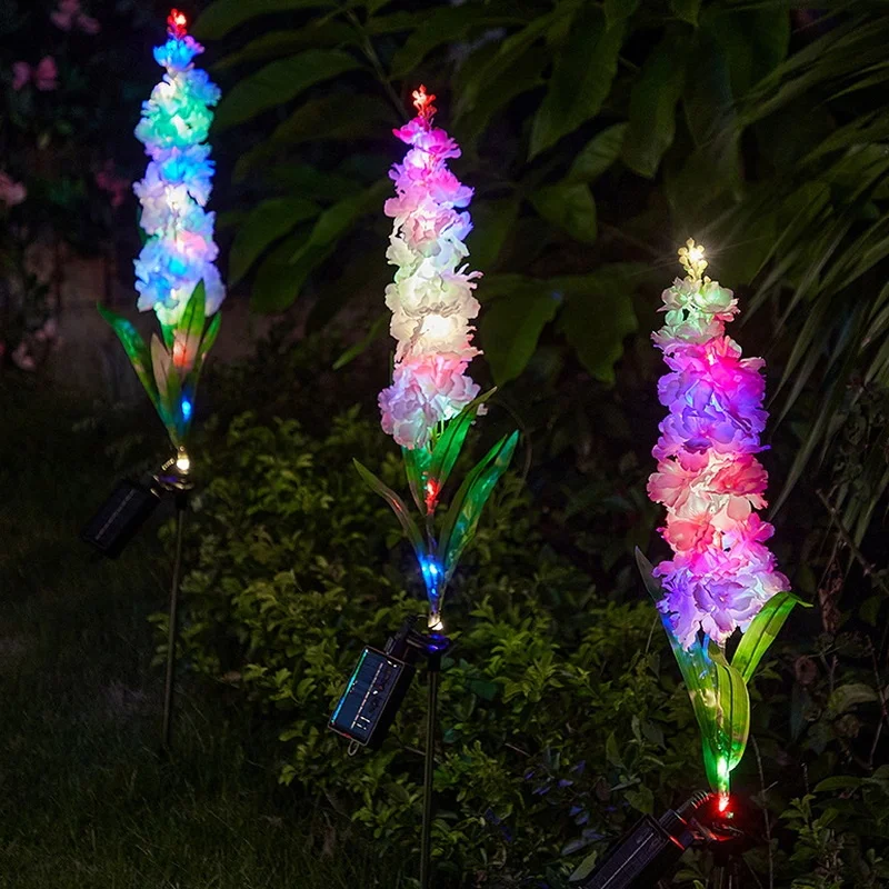 Sales Good Price Outdoor Solar Powered Garden Lamp Luminous Flowers Powered By Solar Energy Solar Decorative Garden Lights