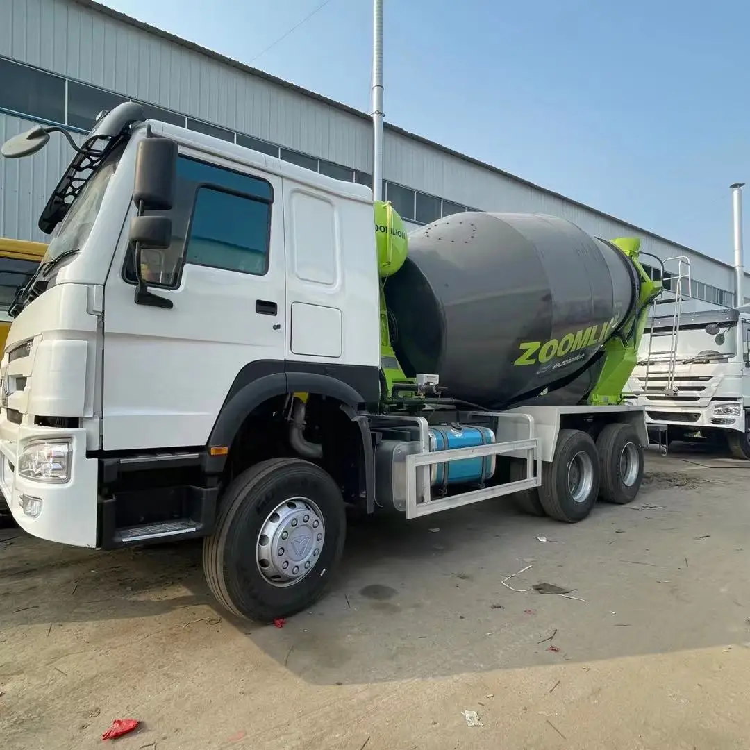 The factory supplies China National Heavy Duty Truck 12 square concrete mixer truck used tank mixer
