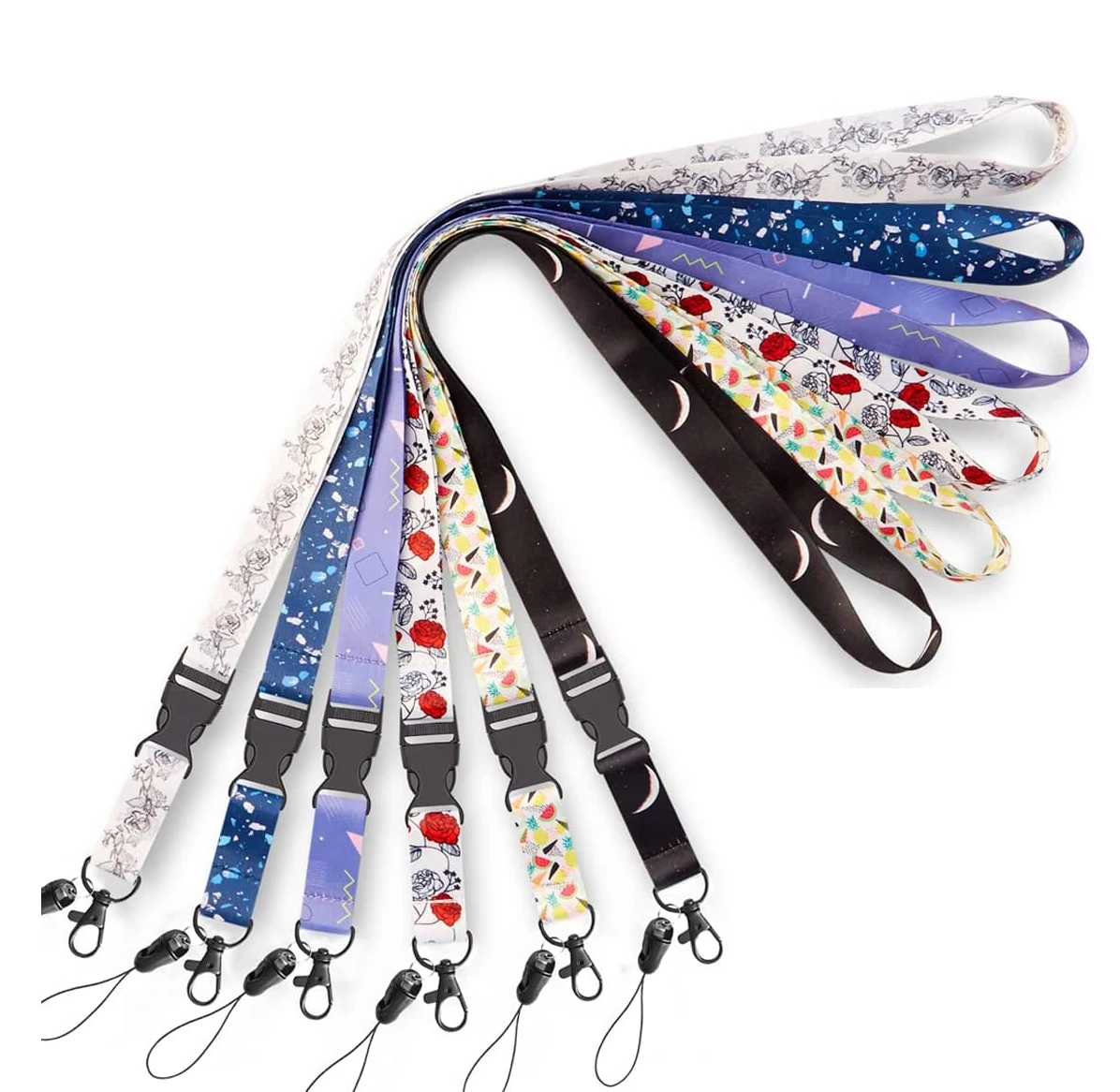 2021 Custom Printed Neck Custom Logo Advanced Technology Personalized Nylon Polyester Promotion Lanyards With Oval Hook