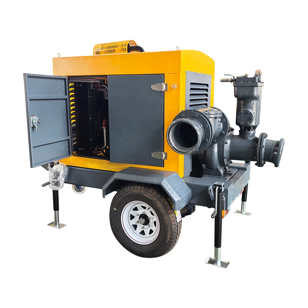Large displacement emergency rescue suction diesel engine sewage self-priming pump