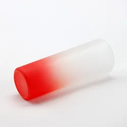 High Quality 3oz Sublimation Shot Glass Gradient Color Wine Whiskey Glass Transparent Frosted Sublimation Shot Glasses