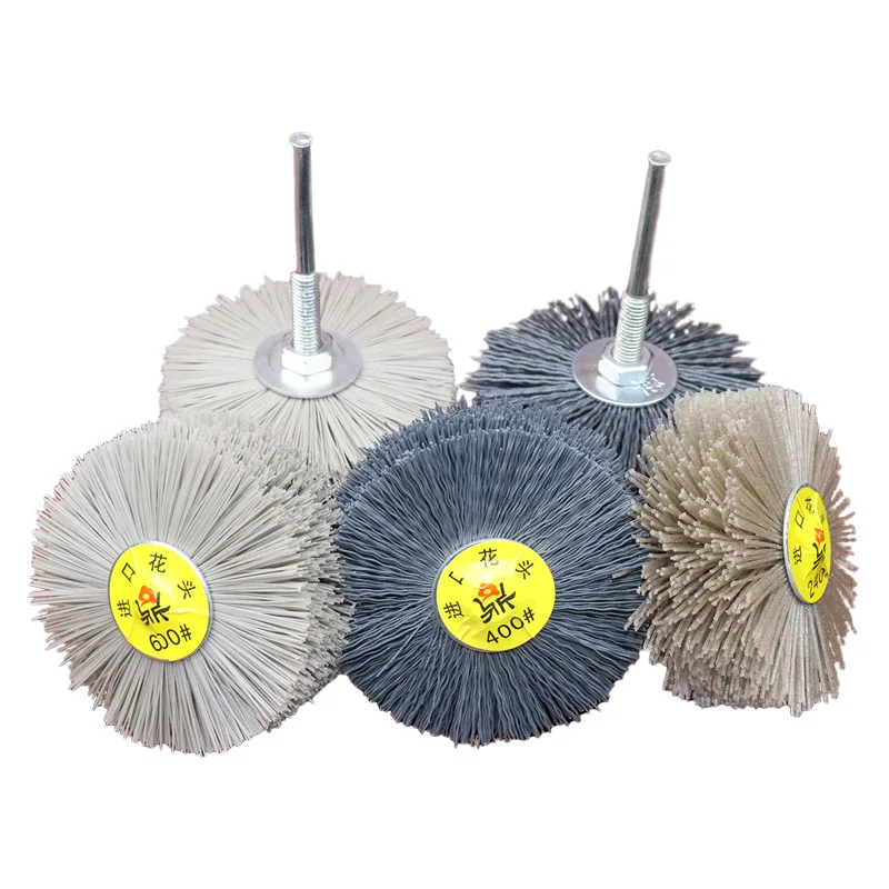 Abrasive Tools Abrasive Wire Polishing Flower Head Brush  High Quality Nylon Wheel Brush