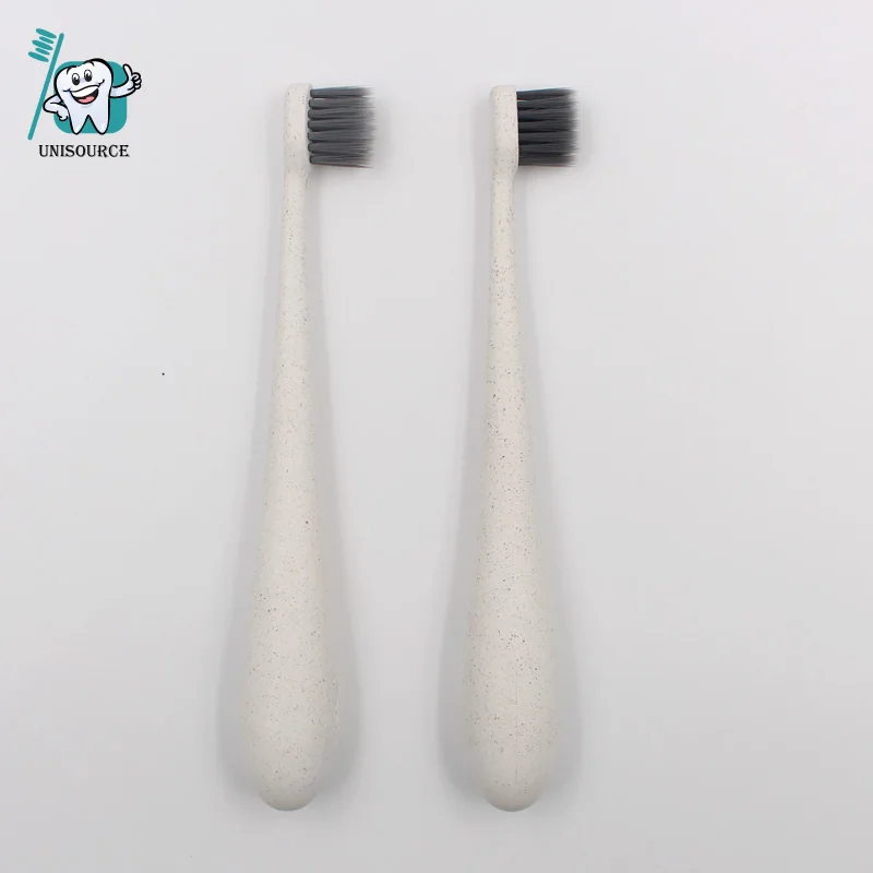 Custom Rechargeable Wheat Straw Soft Nylon and Tapered Bristles Kids Toothbrush