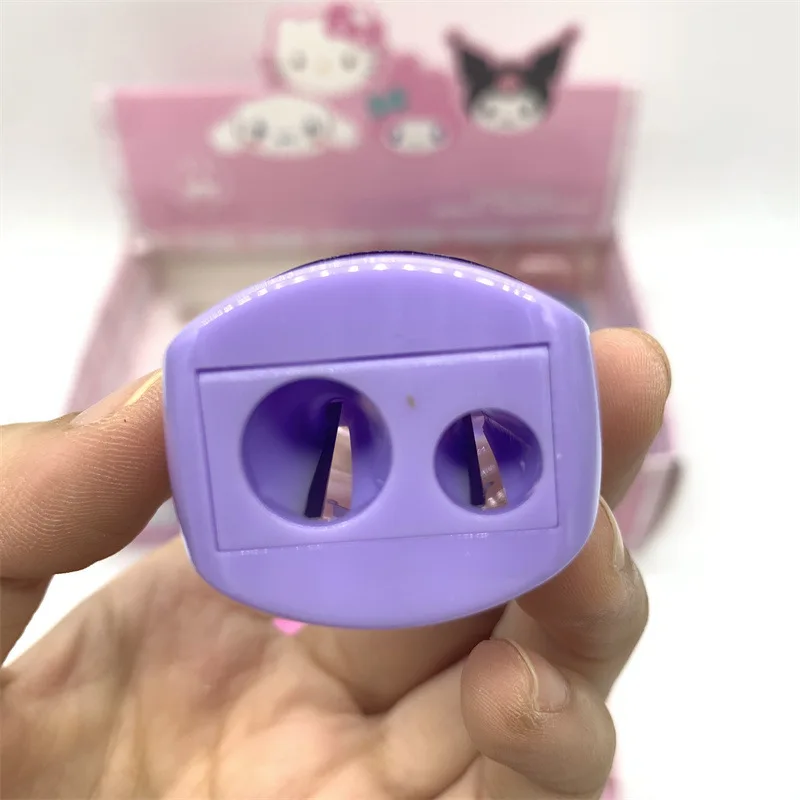 School Stationery Pencil Sharpener, Double Holes Kuromi Pencil Sharpener, Cartoon KT Sharpener for Girls