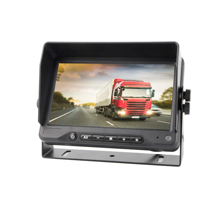 Van Trailer Track Bus Display 4 Channel Split Screen Monitor for Car