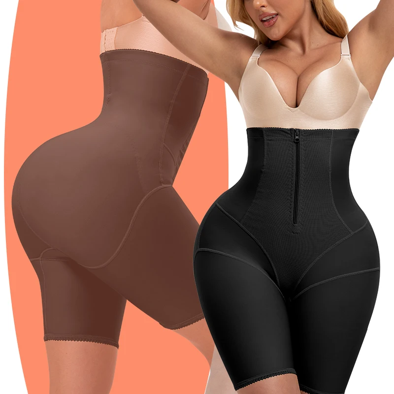 Butt Lifter Waisted Trainers Short Fajas Body Shaper Postpartum Tummy Control Colombian Faja Shapewear Shorts For Women