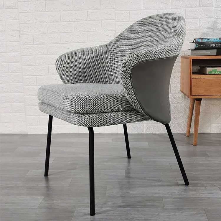 Wholesale home furniture dining room chairs modern leather furniture dining room table and chairs with metal legs