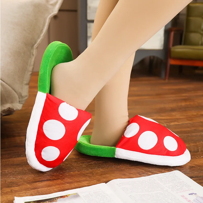 New Fashion Super Piranha Slipper Soft Comfy Plush Rabbit Toy and Animal Animation Shoes Unisex Embroidered Birthday Gift