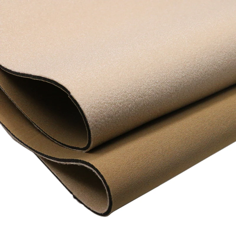 Customizable breathable sports protective gear fabric PU foam Non-neoprene fabric 3mm 4mm 5mm Total thickness