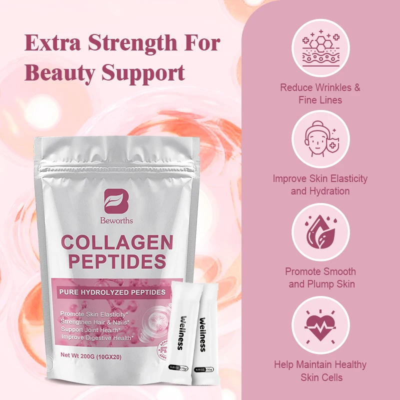 Beworths Multi Collagen Supplement Skin Beauty and Joint Health Support Collagen Peptides Powder