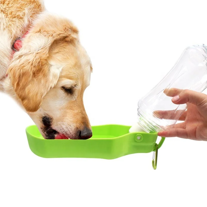 250ml 500ml eco friendly  dog outdoor Portable pet travel water bottle drink feeder