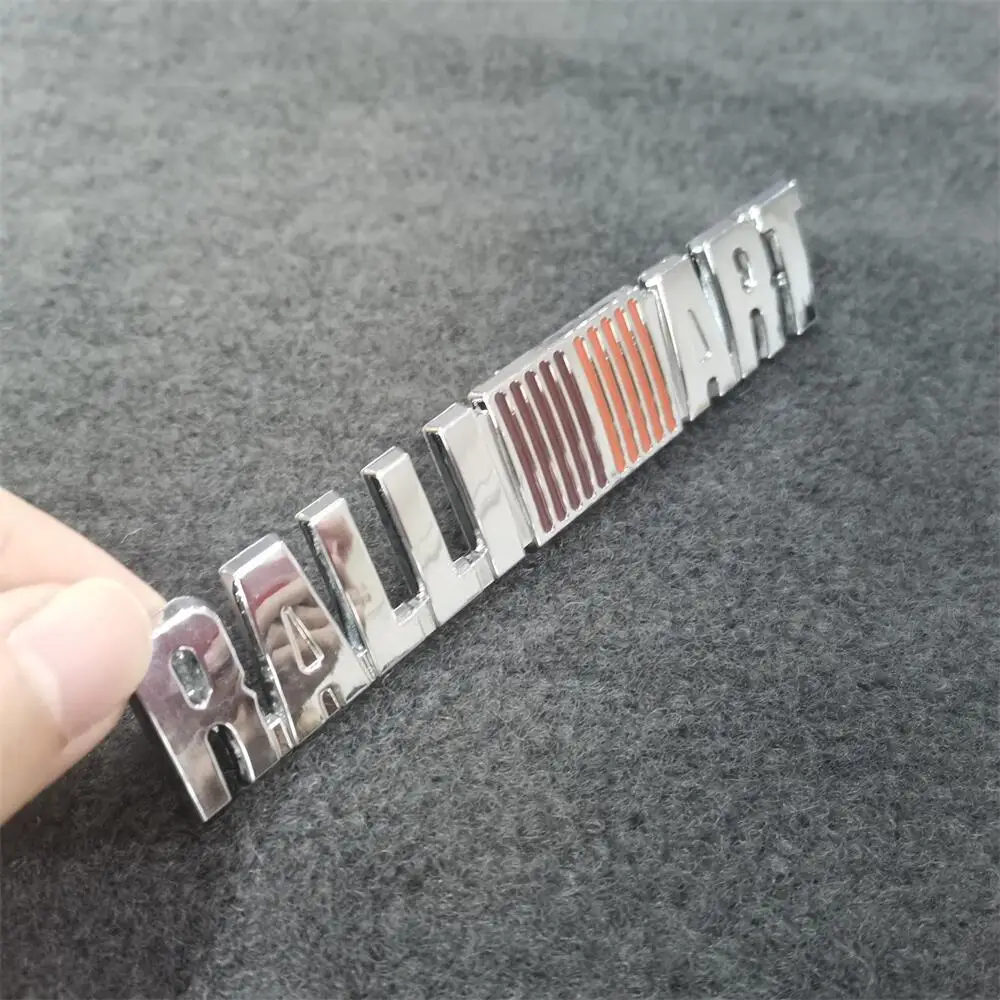 Suitable for Mitsubishi Ralliart Modified Logo Three-Dimensional Metal Rear Sticker Cross-Border Hot Spot Wholesale