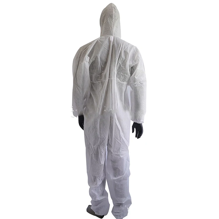 Factory Supply OEM Disposable 48g PP Protective Coverall Nonwoven Clothes YC2010