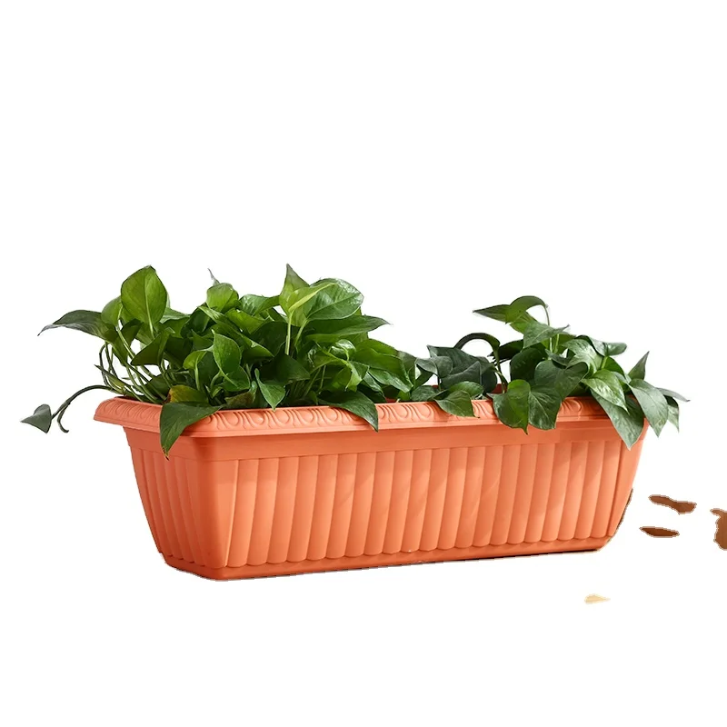 
The balcony vegetable pots rectangular plastic flower pot garden pots for plants 