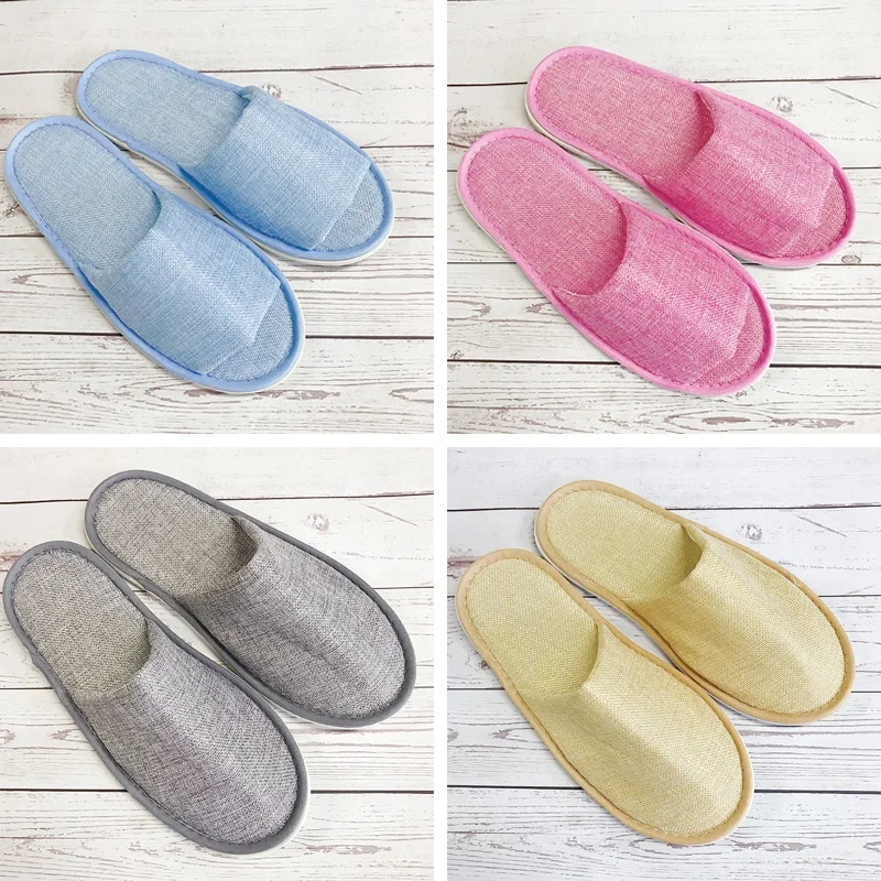 China wholesale open toe hotel indoor guest bath slippers disposable