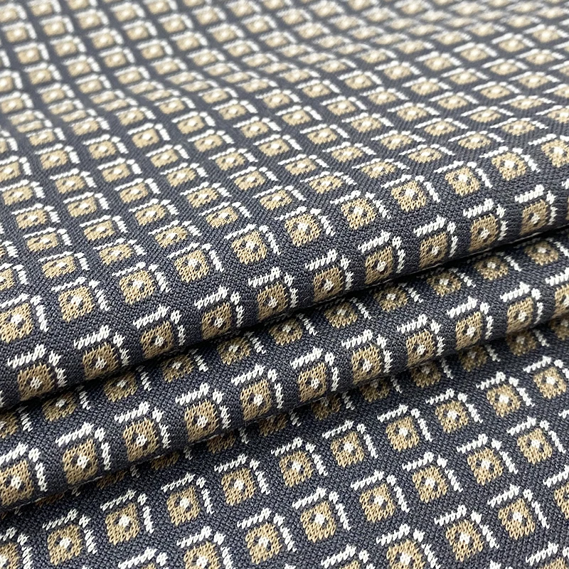Harvest wholesale designer casual jacquard stretch knitted fabric for pants and leggings