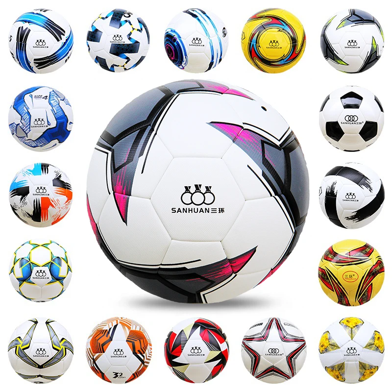 Aolan  Custom logo PU leather training soccer ball online promotional  footballs size 5 soccer ball