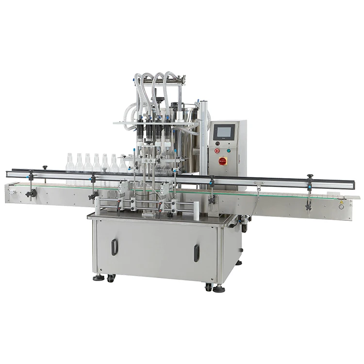 Shenhu Chemical Small Scale Glass Bottle Diaphragm Pump E Liquid Automatic Milk Vial Filling Machine 4 Nozzles Price