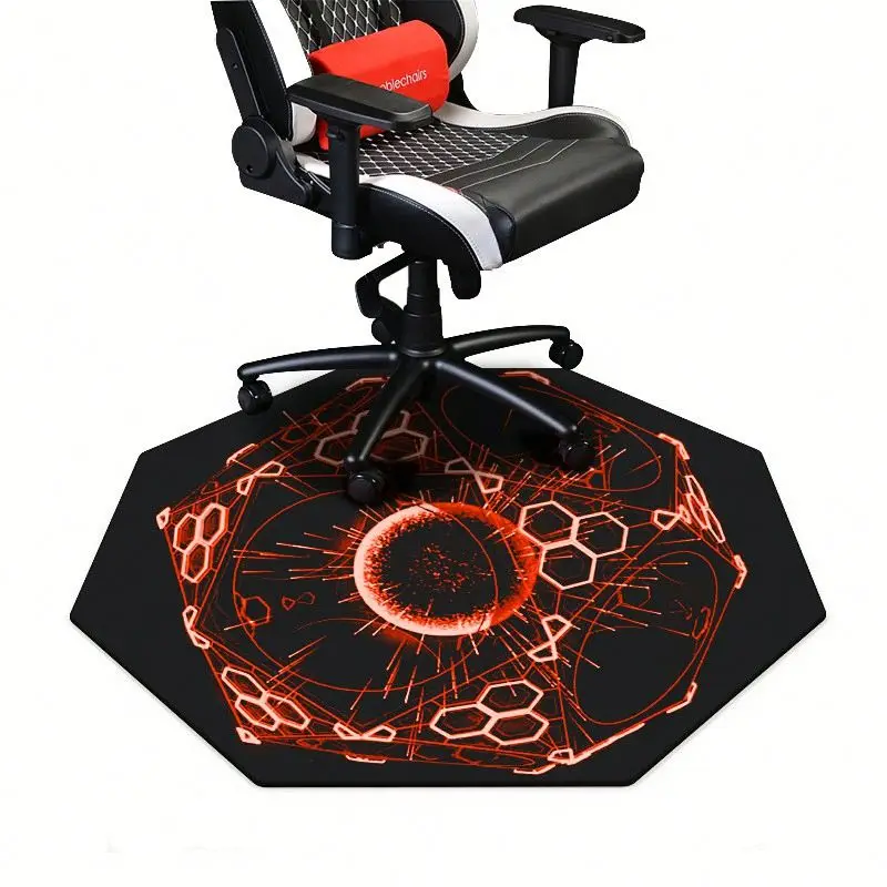 2023 hot selling products Cheap price custom shape gaming floor desk round carpet chair mat for gaming or home