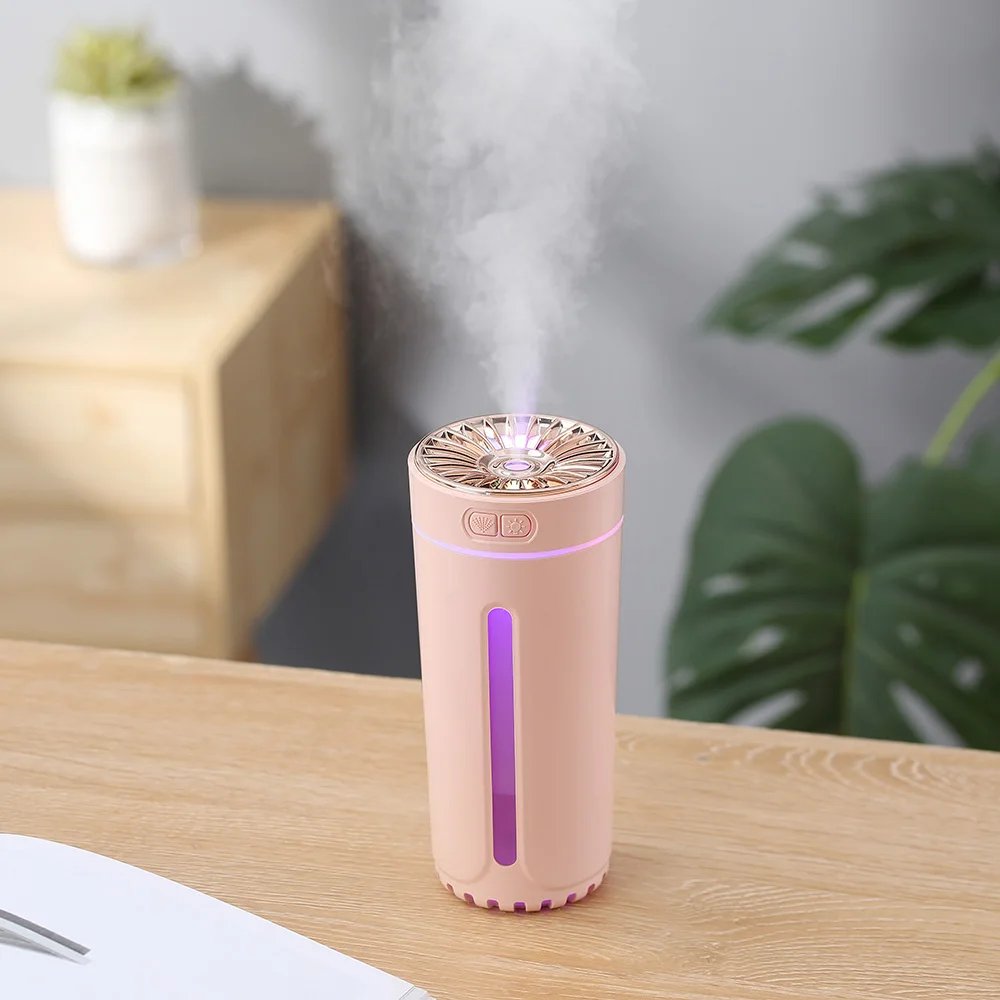 Creative Design 300ml Nano Small Usb Personal Desktop Humidifier Mini Colorful Light Portable Ultrasonic Car Air Humidifier