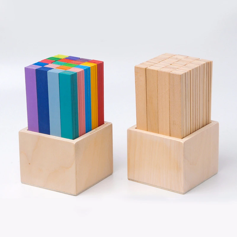 Строительные блоки из липы однотонные Деревянные 100