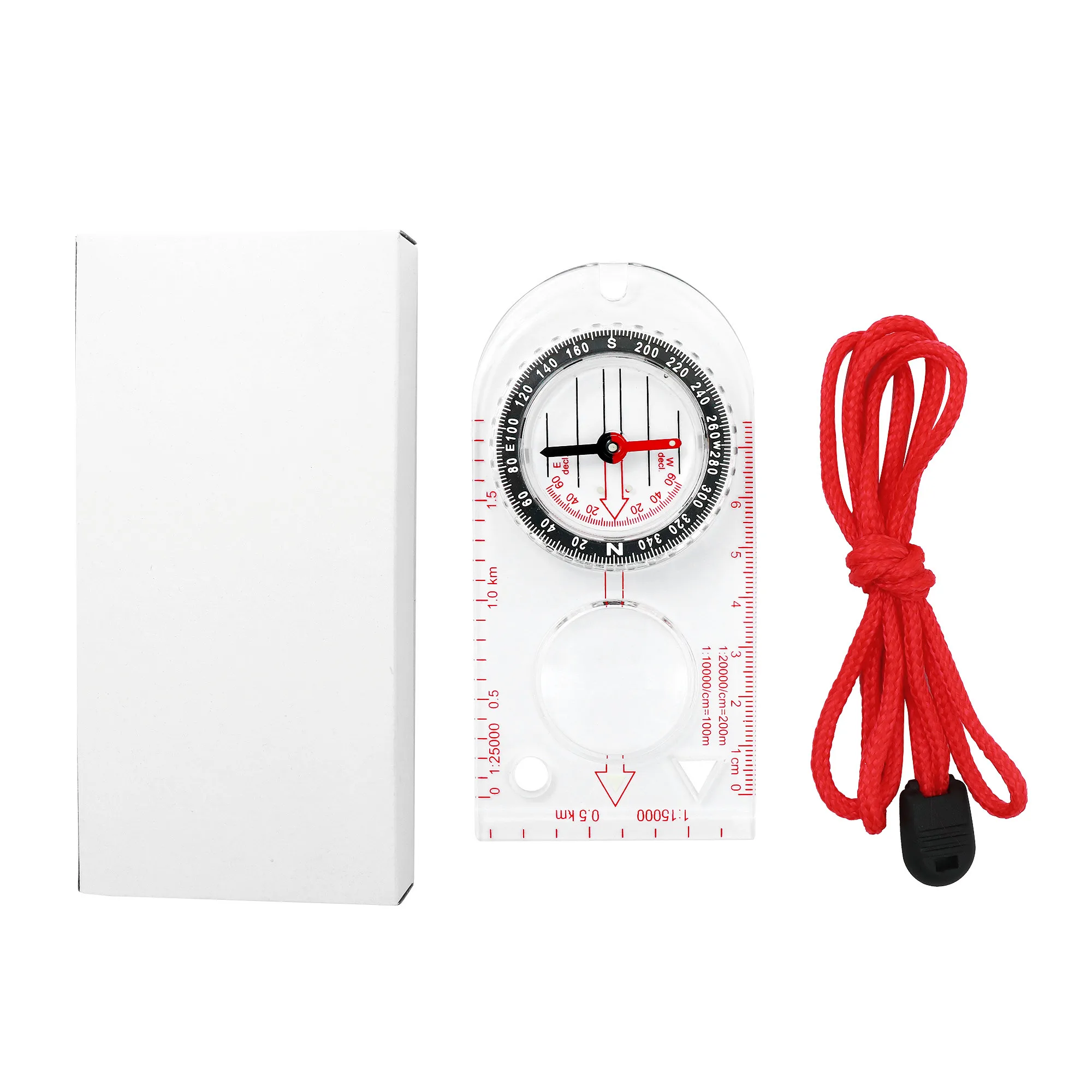 Multi-functional magnetic compass outdoor children and students luminous multi-functional waterproof compass