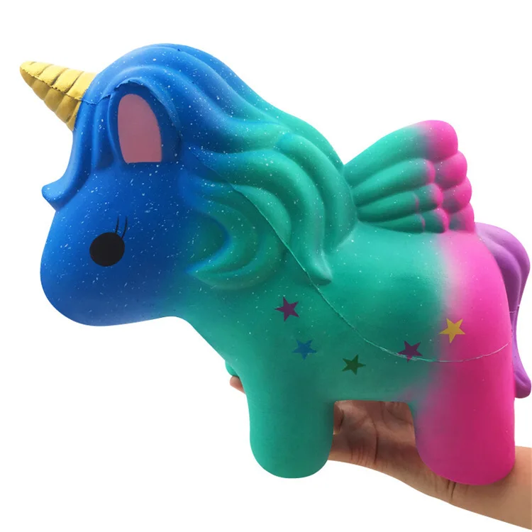 Amazon Hot Sale Squishies Unicorn Horse Kawaii Soft Squishy Slow Rising Stress Relief Squeeze Toys