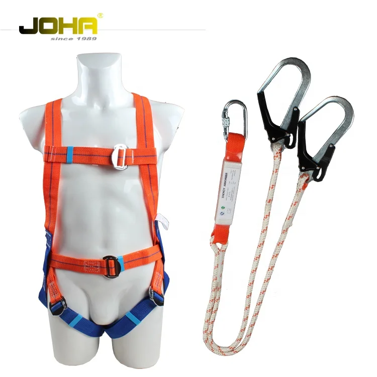 buckles double hook with lanyard belt of name for sale electrical industrial  climbing parts full body equipment safety harness