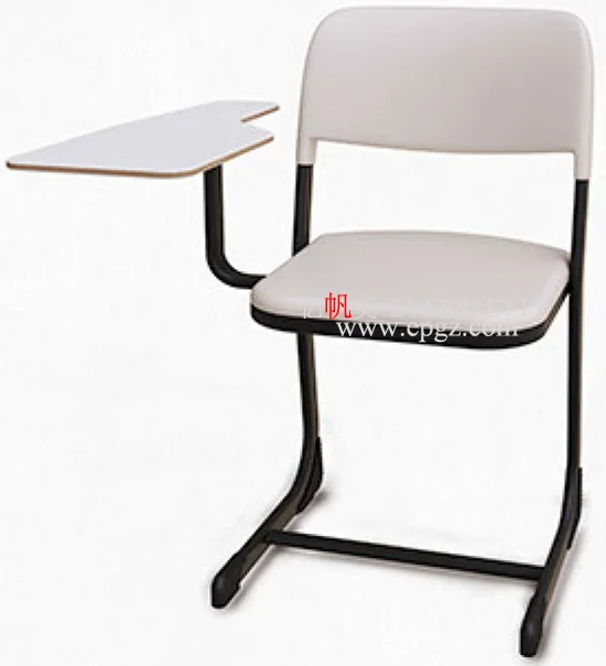 School Training Classroom Furniture Office Furniture Plastic Iron Frame Sketch Chair with Writing Board