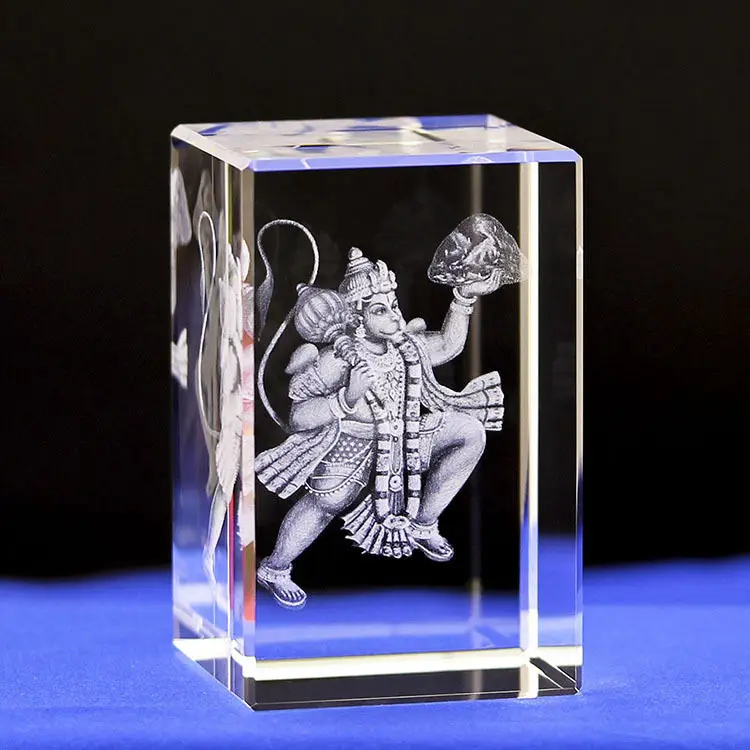 craved item 3d laser engraving icon religious crystal souvenir