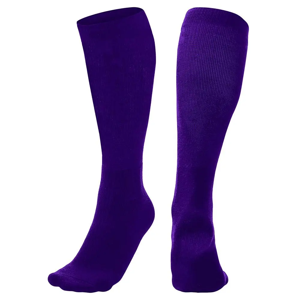 Wholesale Purple Medical Comfortable Unisex Soccer Compression Sports Socks for Women Man