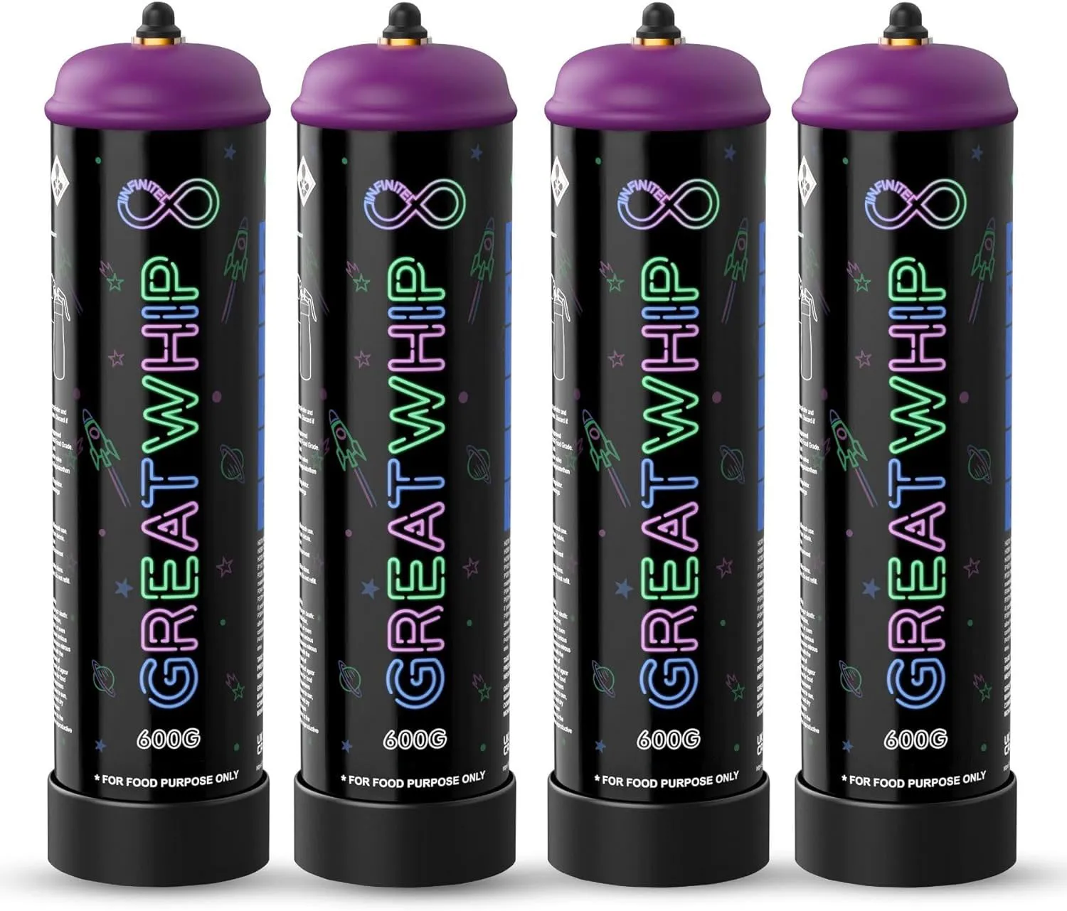 Lesoowhip Factory Wholesale Food Grade 1L Cream Chargers 600G Whipped Cream Charger